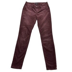 SILVER JEANS WOMENS 29x31 CORDUROY SUKI JEGGING BURGUNDY STRETCH STRETCH
